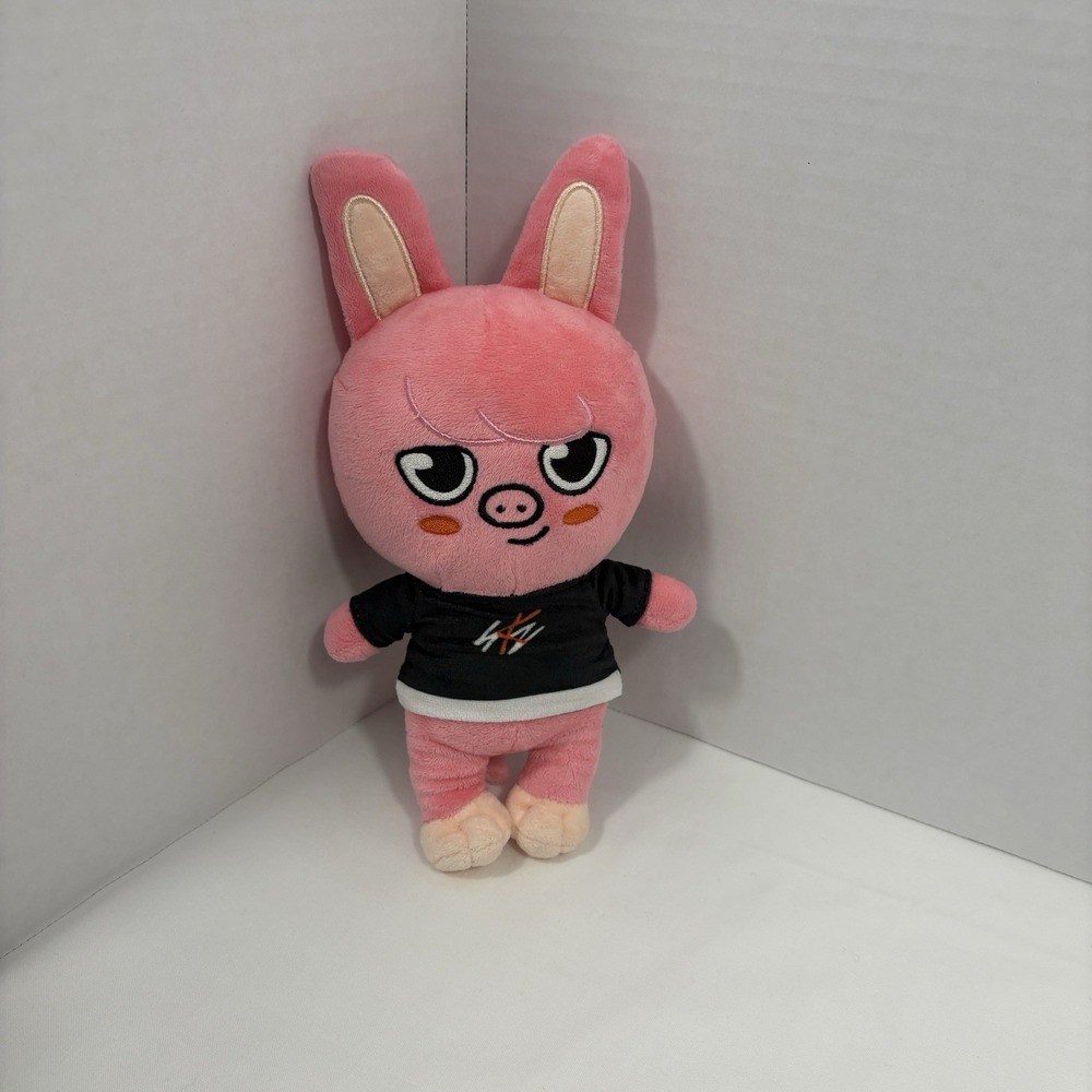 Stray Kids Changbin Skzoo Dwaekki Original Size Official Plush Pink Toy - Picture 3 of 4